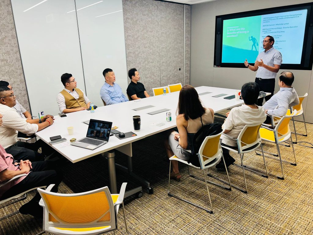 New Members Welcome Tea Party - ASIS International (Singapore Chapter)